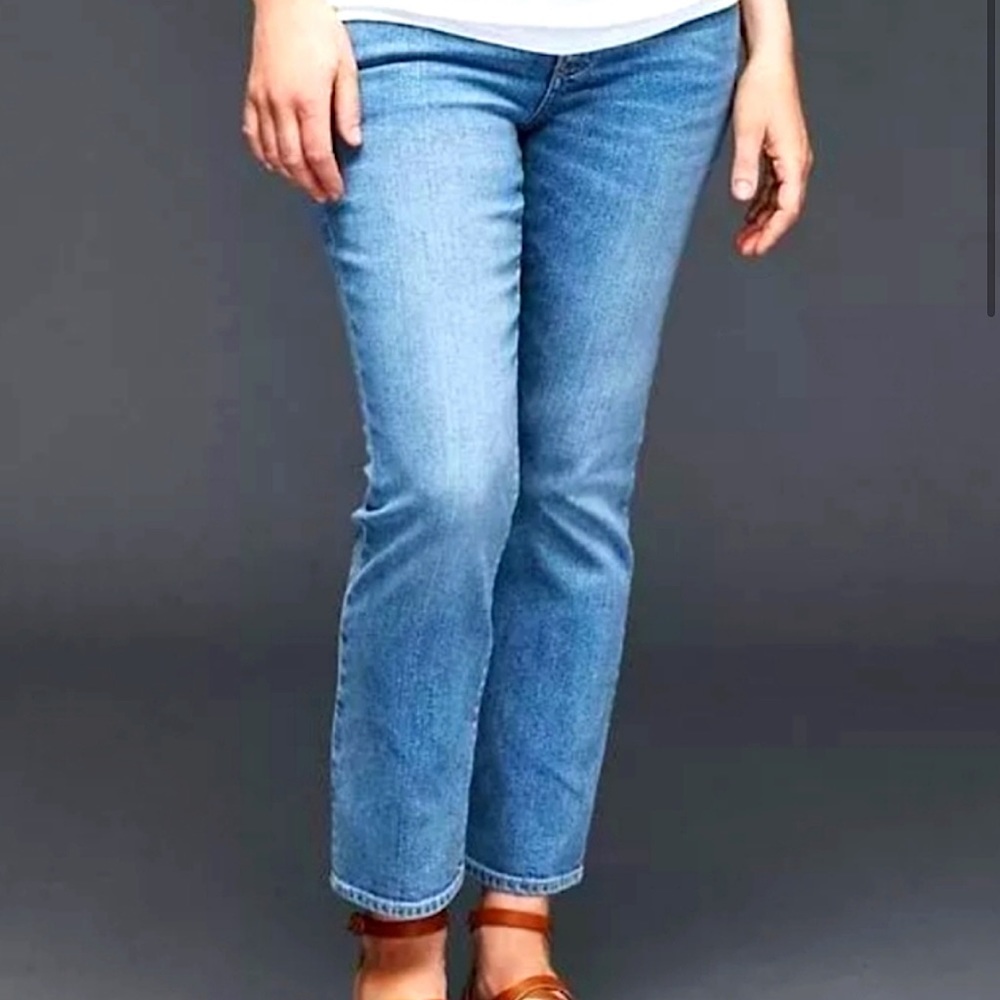 Gap Maternity Demi Panel Kick Crop Jeans, Sz 27